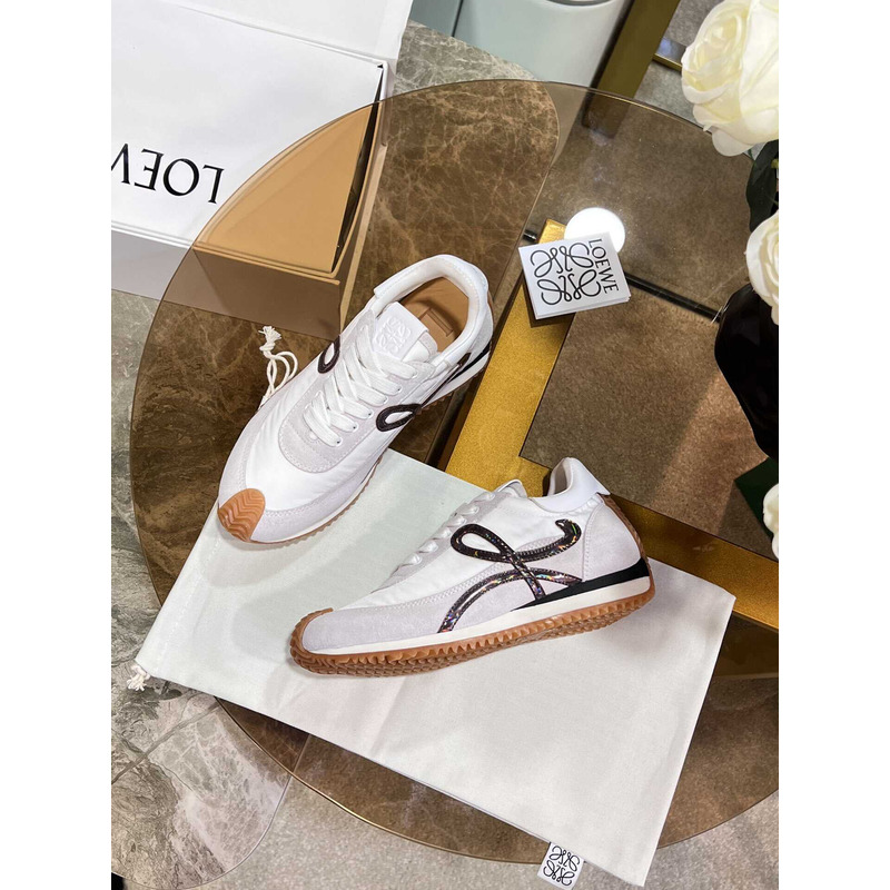 Loewe Flow Runner Logo Sneakers White&Black