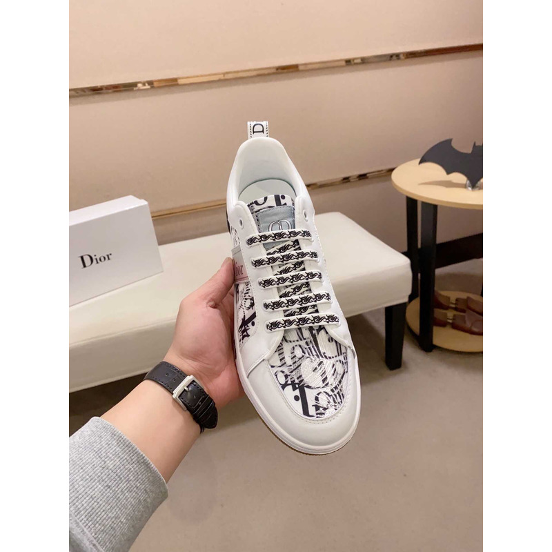 D*or oblique sneakers white&black