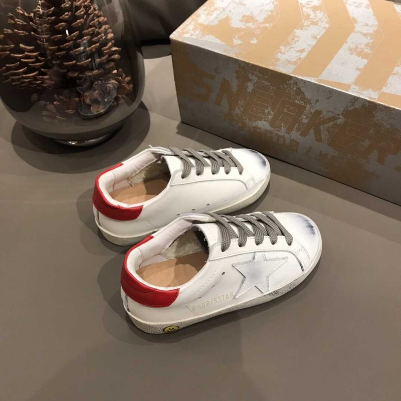 ggdb kids S*per-star white red sneakers