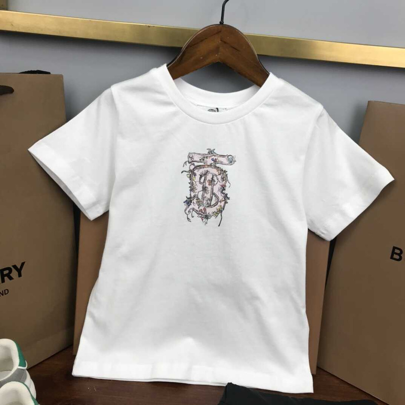 B**rry kids monogram motif organic cotton t-shirt and skirt set