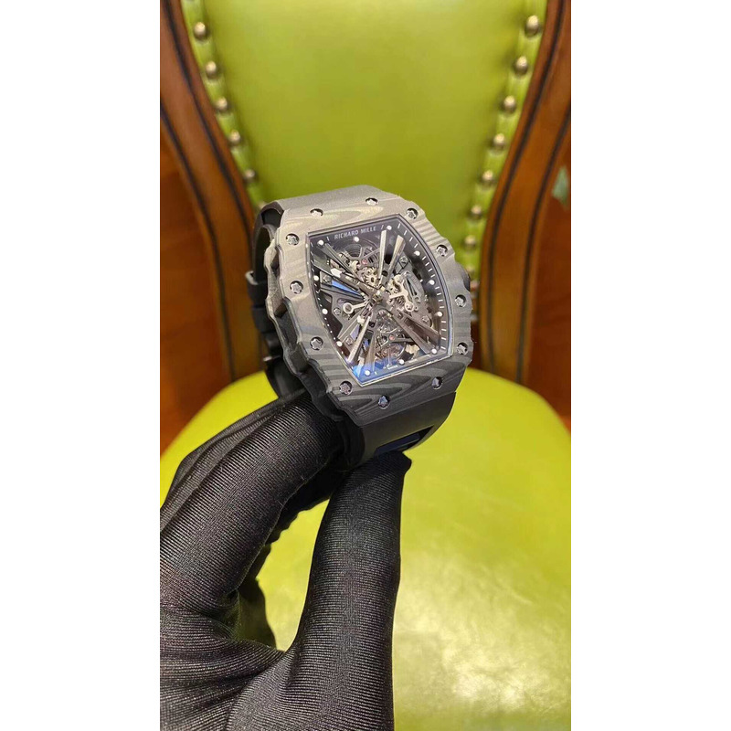 Richard Mille   Tourbillon Streamline Watch Carbon Fiber TPT Material Customization