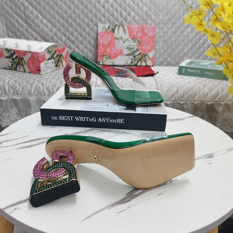 Dolce & Gabbana Dolce & Gabbana Strap Heeled Sandals Green