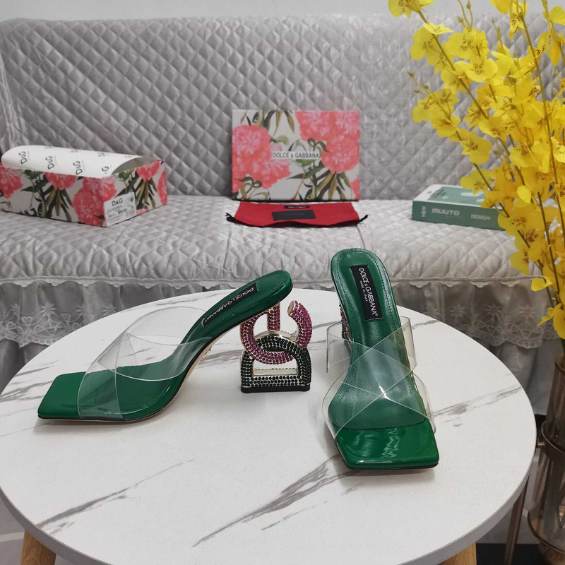 Dolce & Gabbana Dolce & Gabbana Strap Heeled Sandals Green