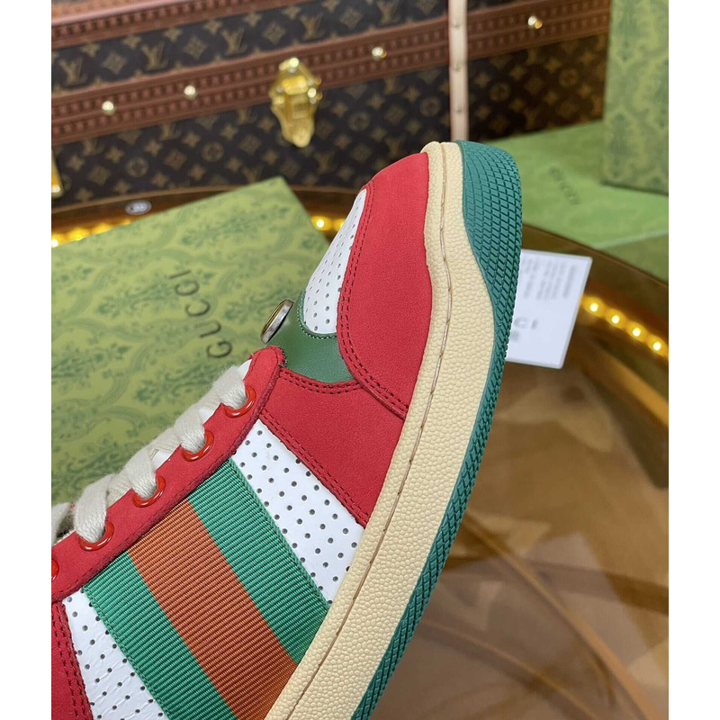 G*u*i screener sneaker green red