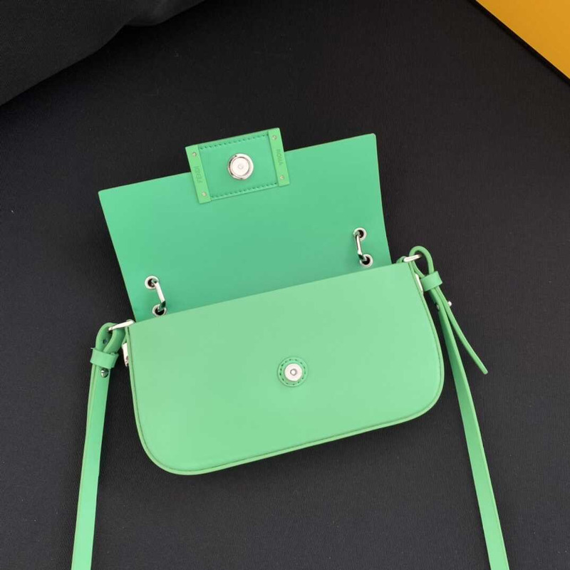 F**di baguette phone pouch green