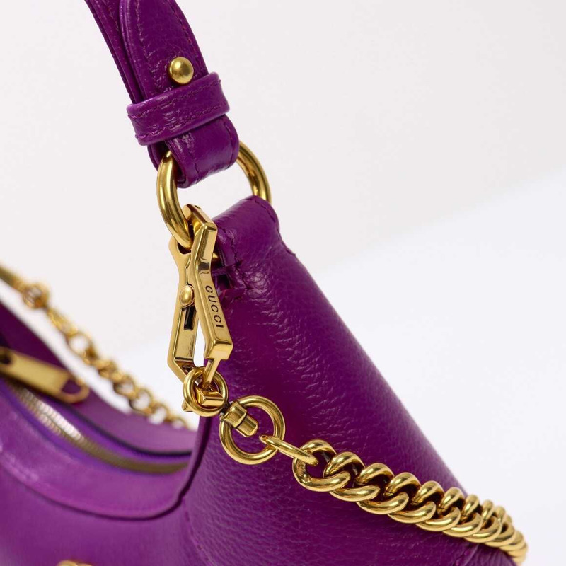 G*u*i aphrodite small crescent shoulder bag purple