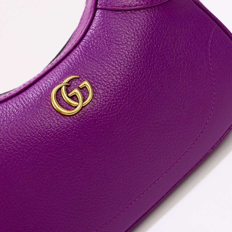 G*u*i aphrodite small crescent shoulder bag purple
