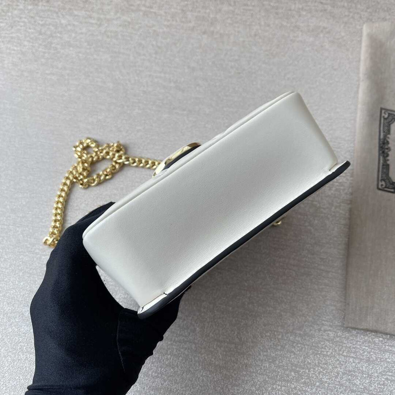 G*u*i deco mini quilted-leather cross-body bag white