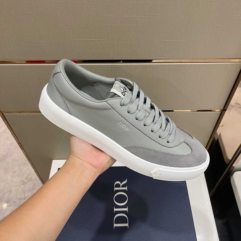 D*or b101 sneakers smooth calfskin nubuck gray