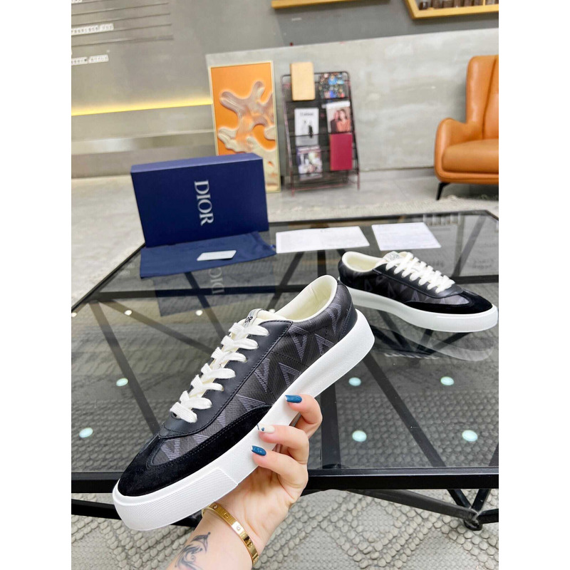 d*or b101 sneaker cd Di*m*nd canvas smooth calfskin nubuck black