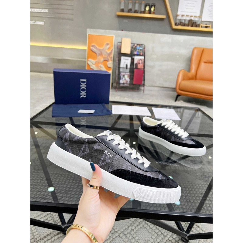 d*or b101 sneaker cd Di*m*nd canvas smooth calfskin nubuck black