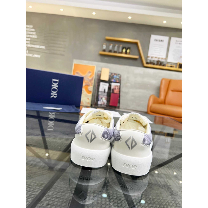 d*or b101 sneaker cd Di*m*nd canvas smooth calfskin nubuck gray