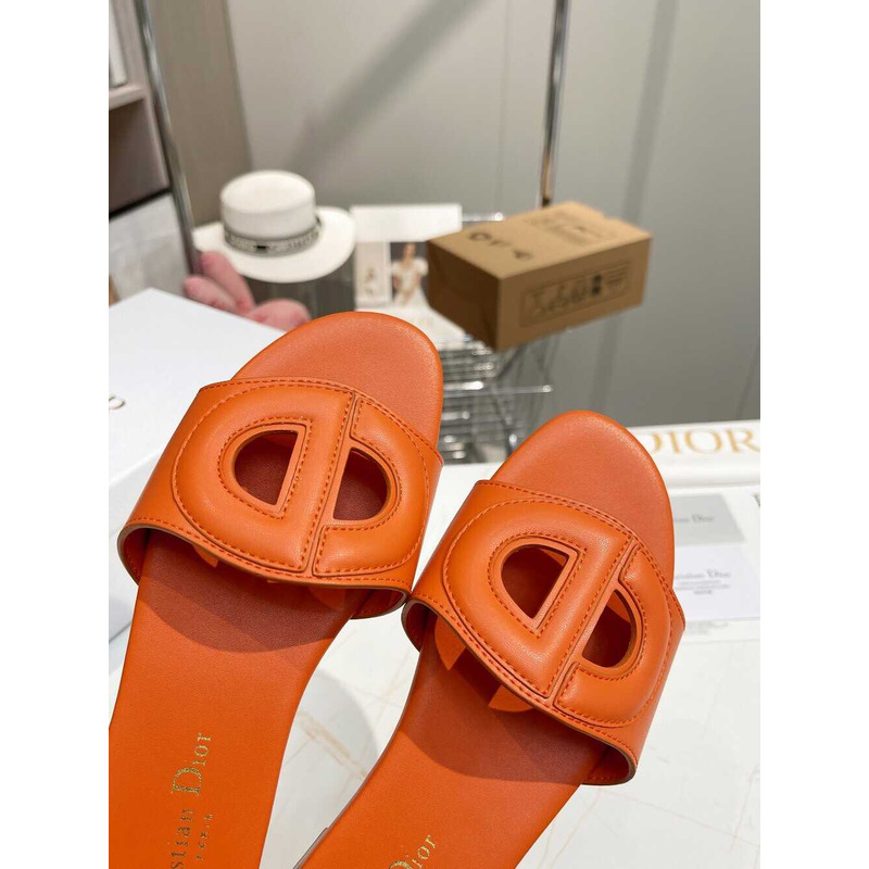 D*or d-club slide calfskin orange