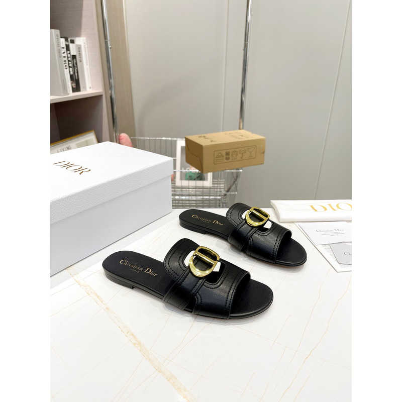 D*or 30 montaigne slide calfskin black