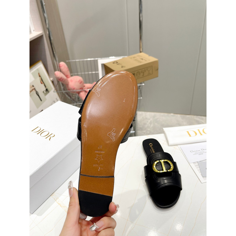 D*or 30 montaigne slide calfskin black