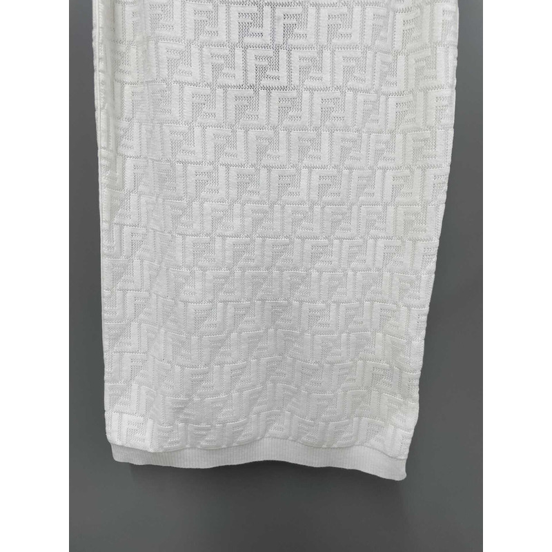 F**di white dress with logo