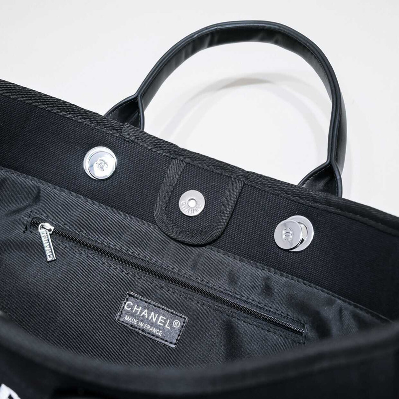 Ch*el deauville tote black