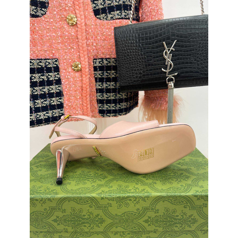G*u*i blondie series high-heeled sandals pink