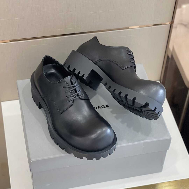 Ba*len*cia*ga rhino derby shoes black