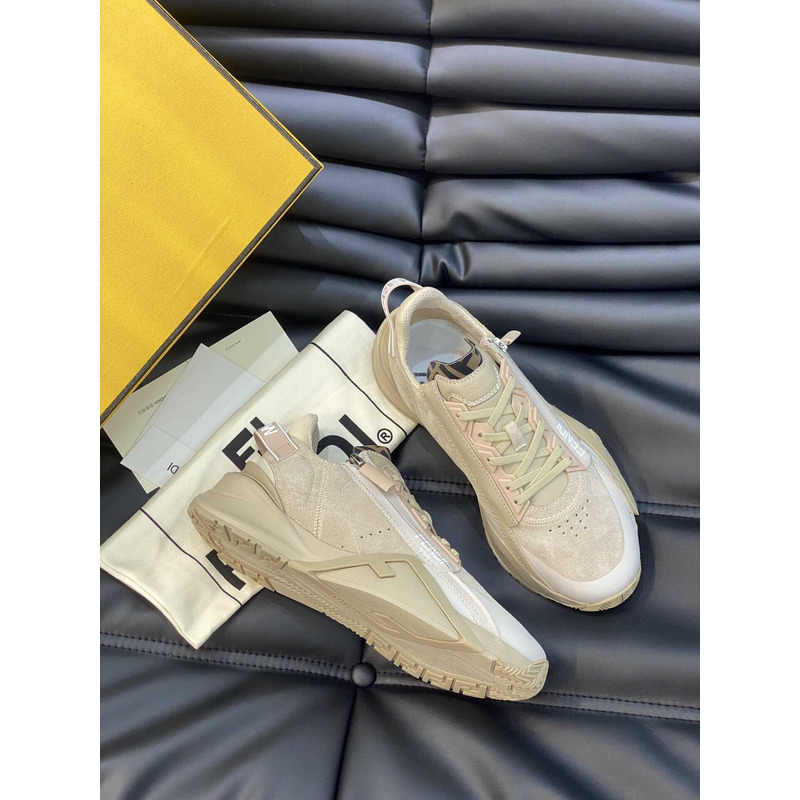 F**di flow leather low tops white