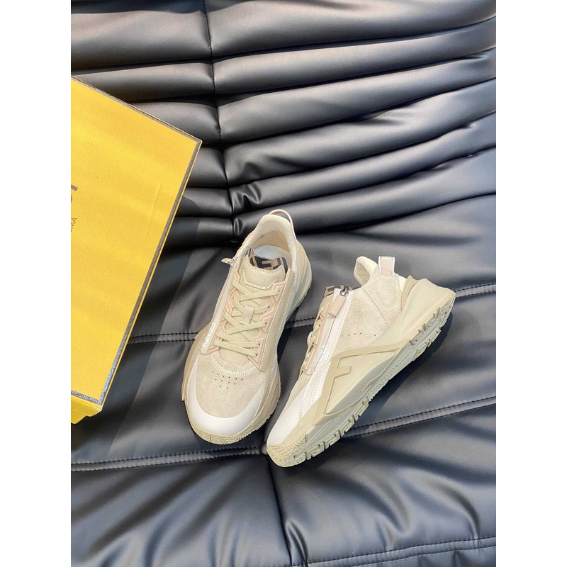 F**di flow leather low tops white