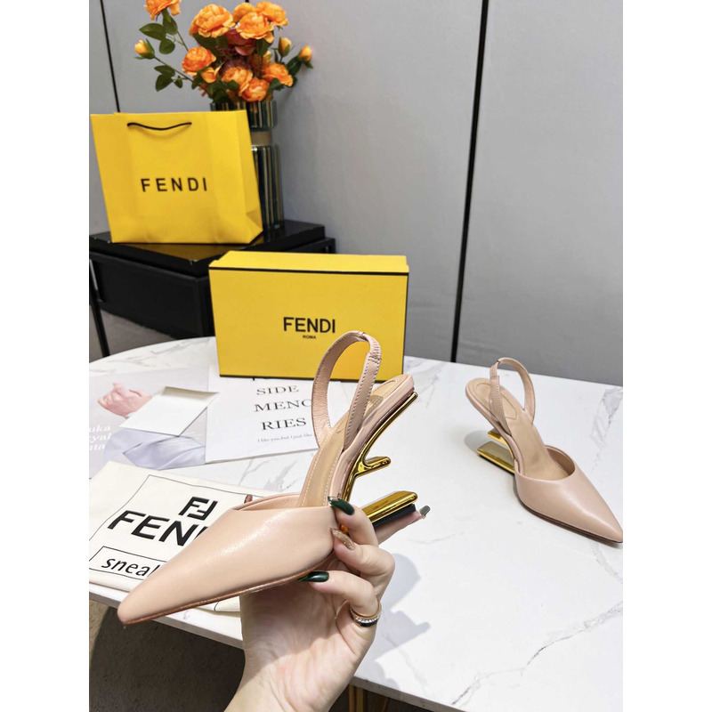 F**di first slingbacks pumps pink