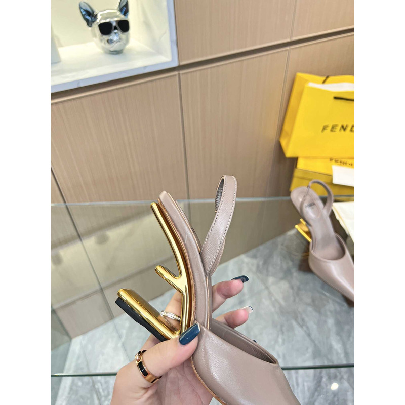 F**di first slingbacks pumps nude pink