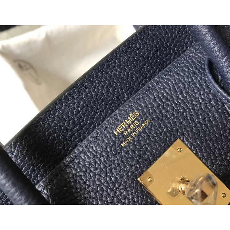 H**mes  birkin togo 35 gris tourterelle dark blue