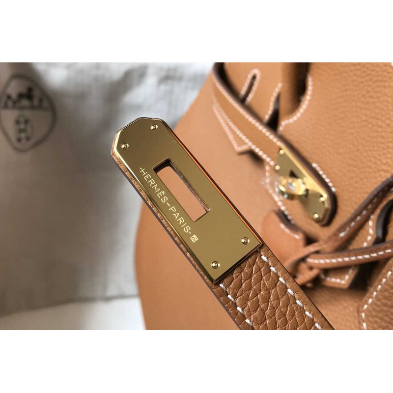 H**mes  birkin togo 35 gris tourterelle brown