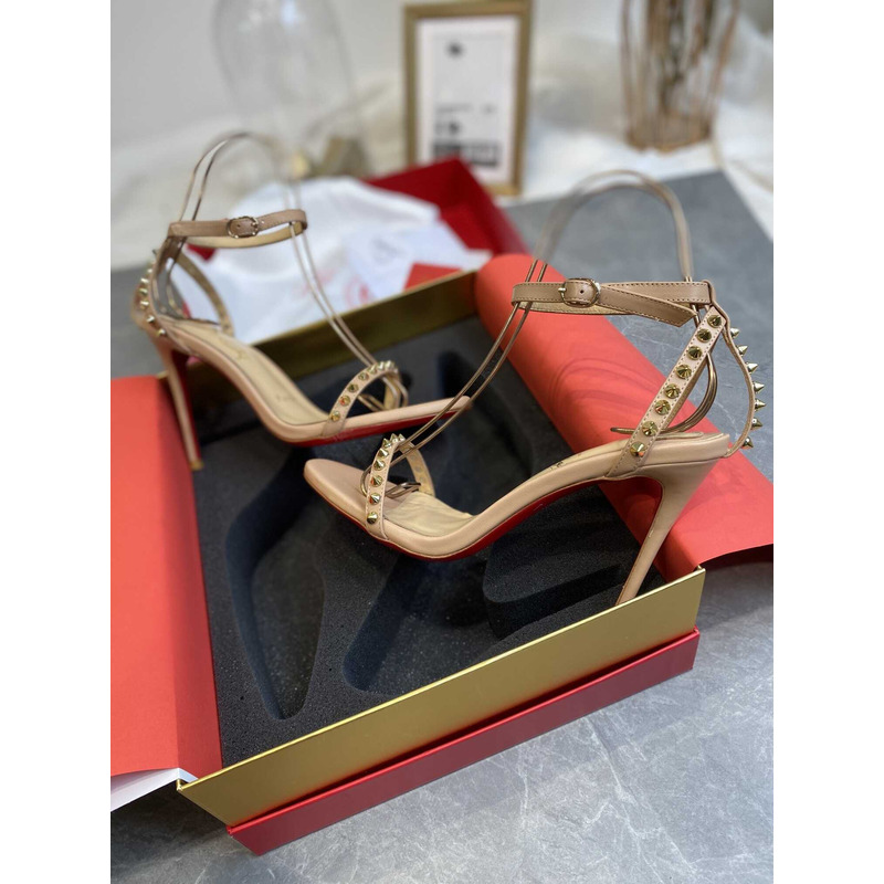 Ch**an louboutin so me 100 studded leather sandals