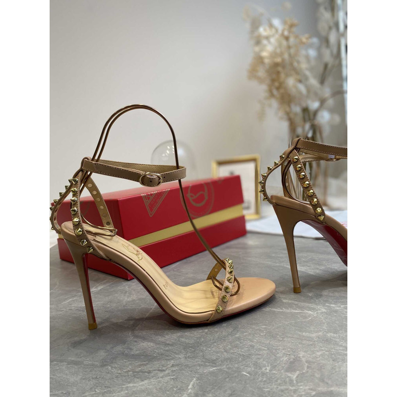 Ch**an louboutin so me 100 studded leather sandals
