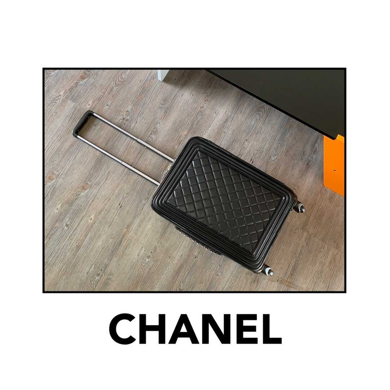 Ch*el  low-key lozenge trolley suitcase