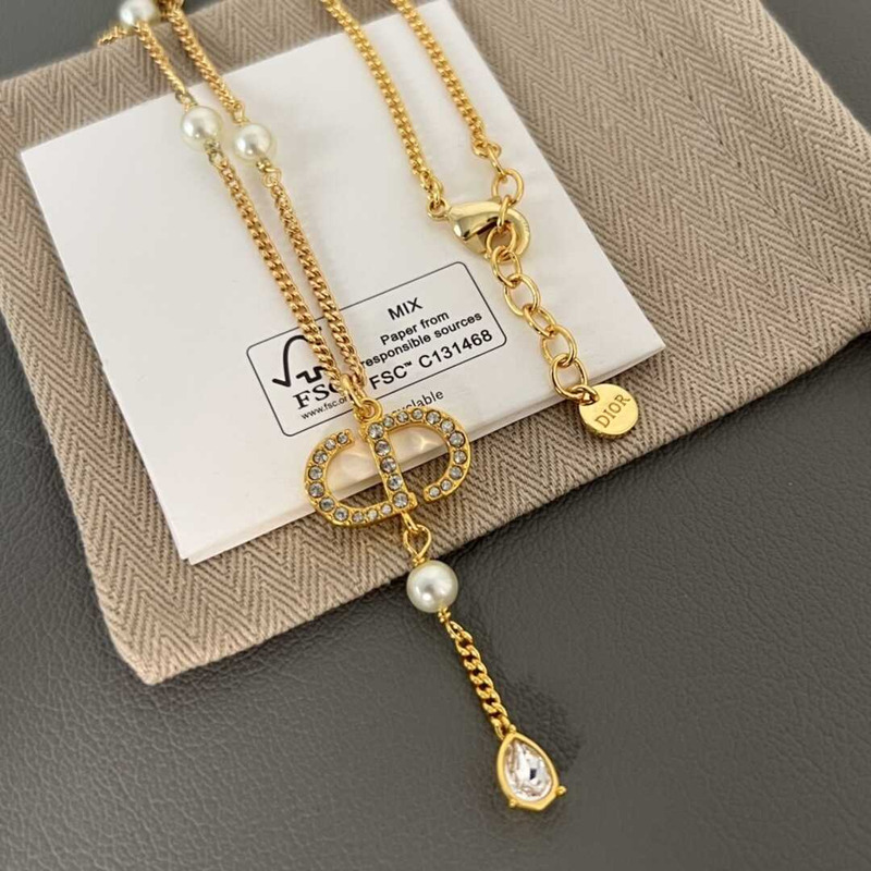 D*or cd pearl bracelet gold