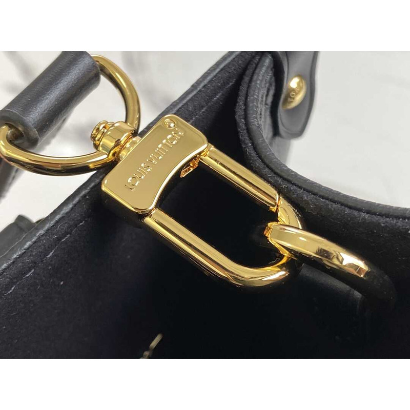 l**is V*t*n onthego pm embossed grain leather handbag black