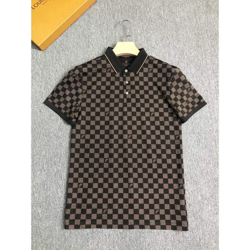 l**is V*t*n brown design polo shirt