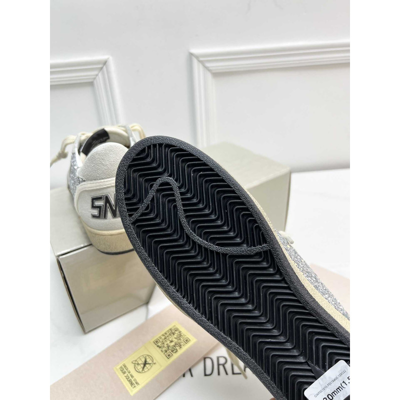 ggdb S*per-star glittered suede sneakers grey