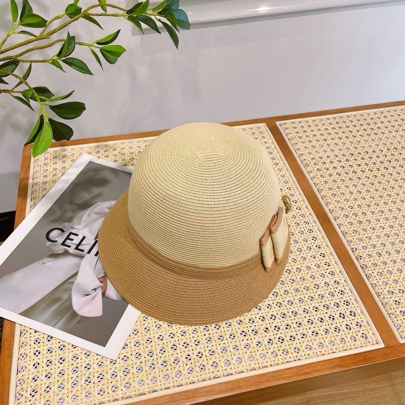 Ch*el summer straw bucket hat