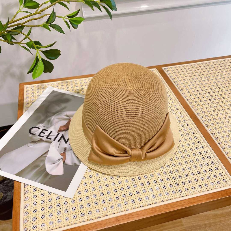 Ch*el summer straw bucket hat
