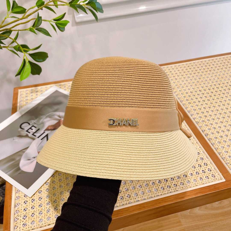 Ch*el summer straw bucket hat