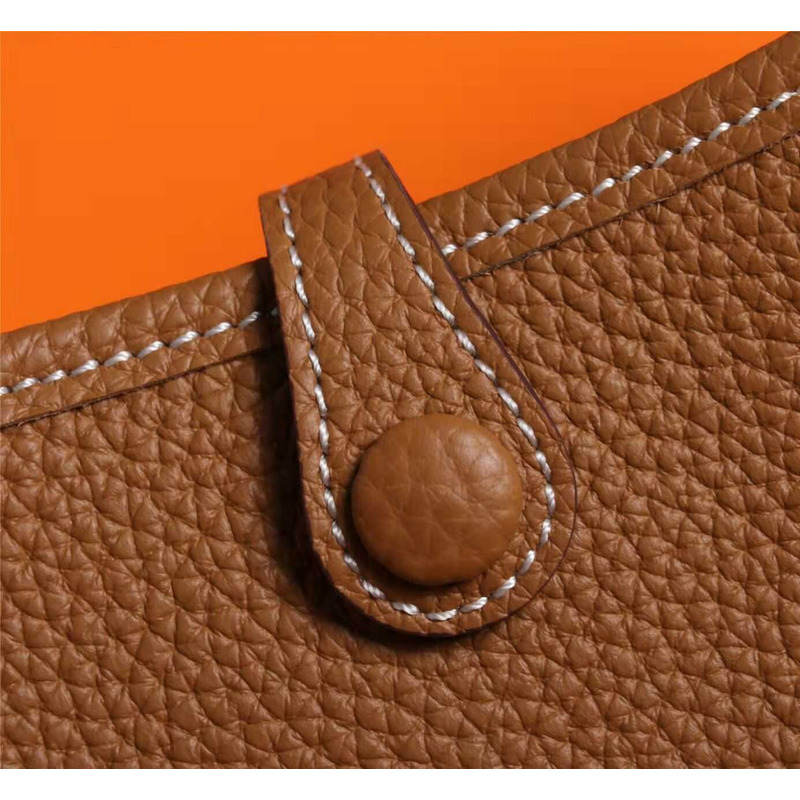 H**mes evelyne tpm mini gold a stamp bag