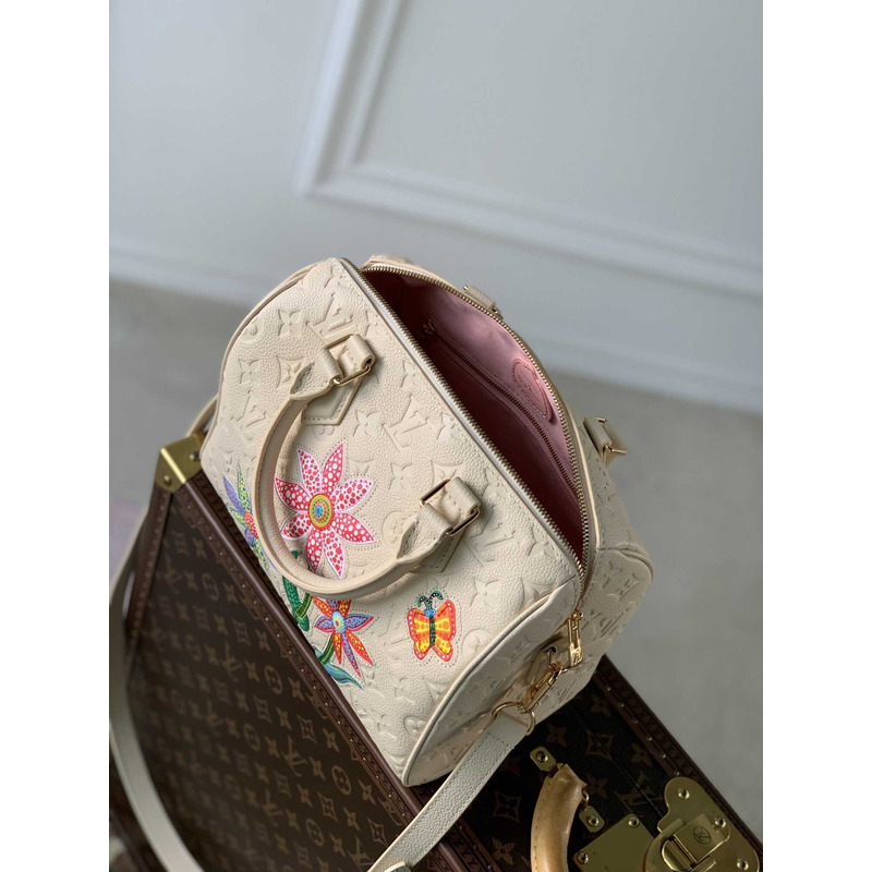 l**is V*t*n x yayoi kusama monogram speedy white