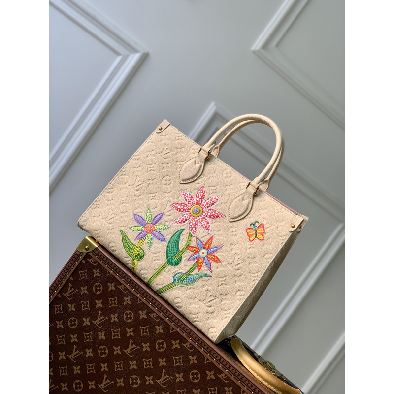 l**is V*t*n x yayoi kusama monogram white