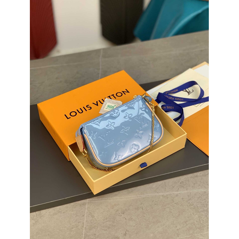 l**is V*t*n  mini pochette accessoires blue