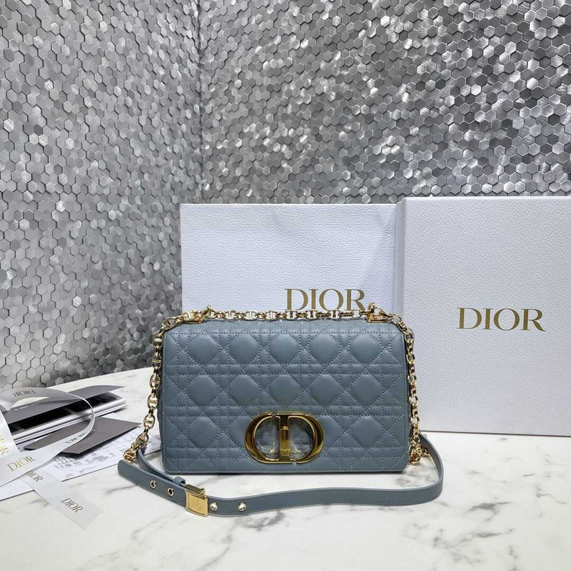 d*or medium d*or caro bag  gray stone S*pple cannage calfskin