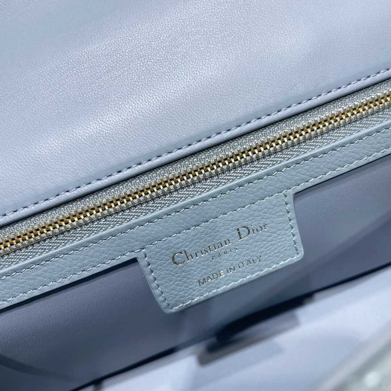d*or medium d*or caro bag  gray stone S*pple cannage calfskin