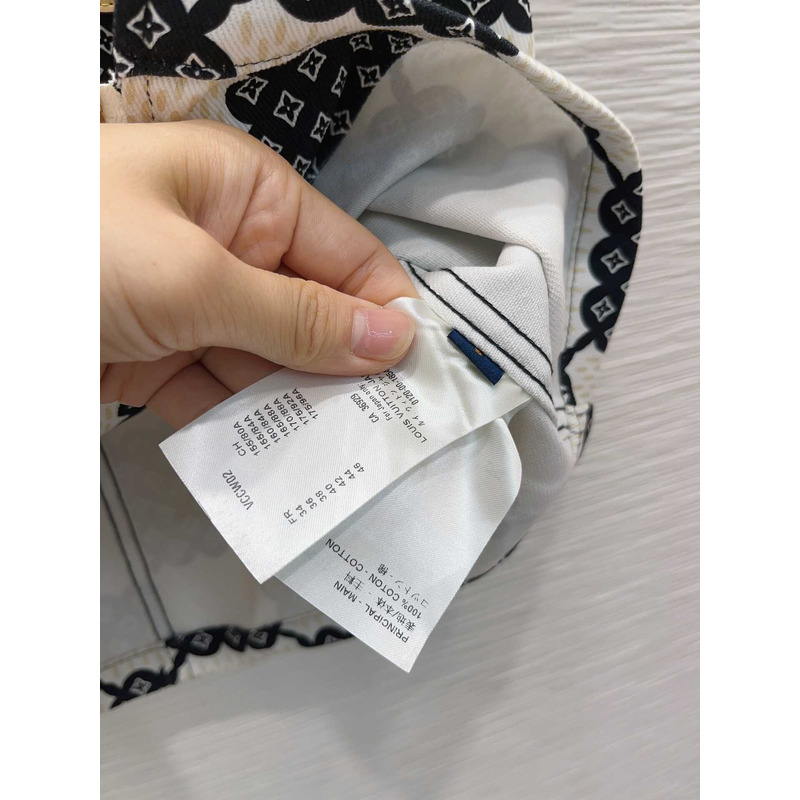 l**is V*t*n bubble damier xxl detail dress black and white