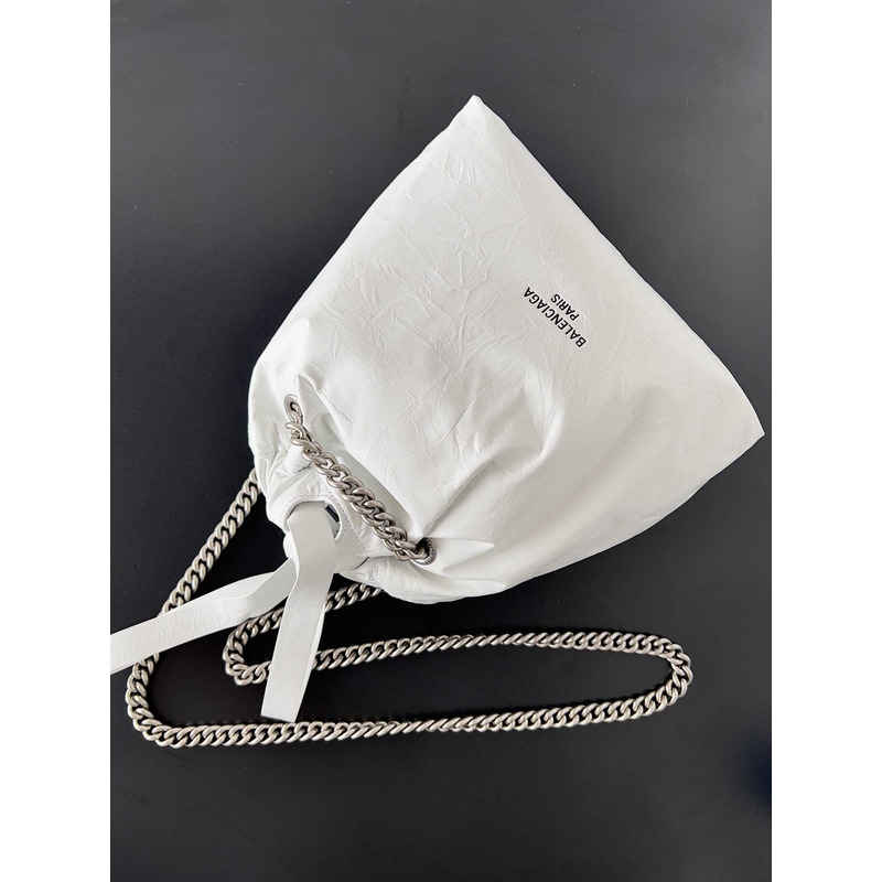 Ba*len*cia*ga small crush tote  white