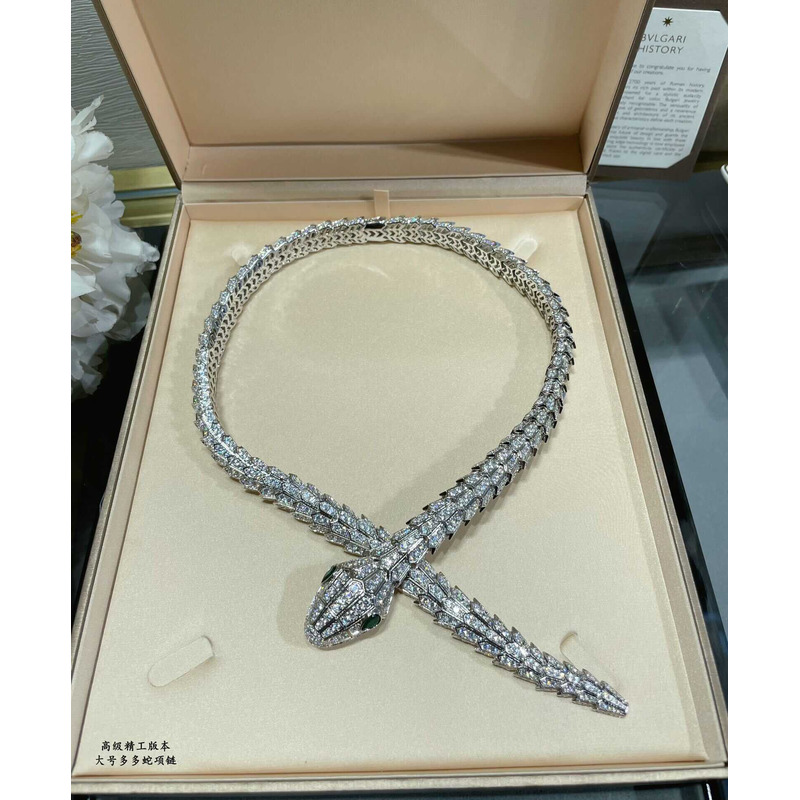 b*l*ai serpenti Di*m*nd necklace