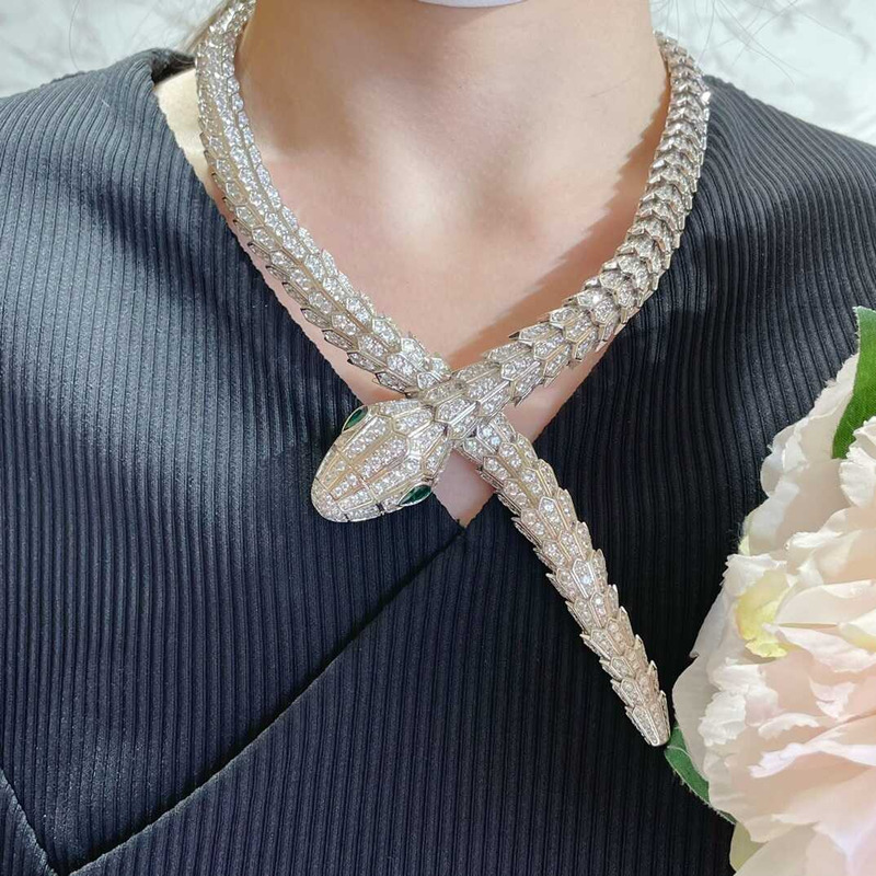 b*l*ai serpenti Di*m*nd necklace
