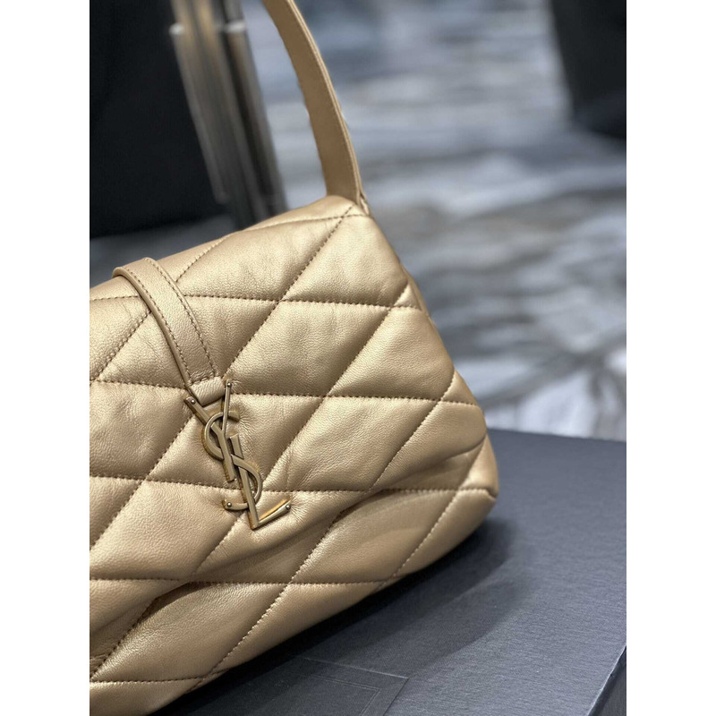 Saint Laurent Le 57 Shoulder Bag In Quilted Lambskin Gold